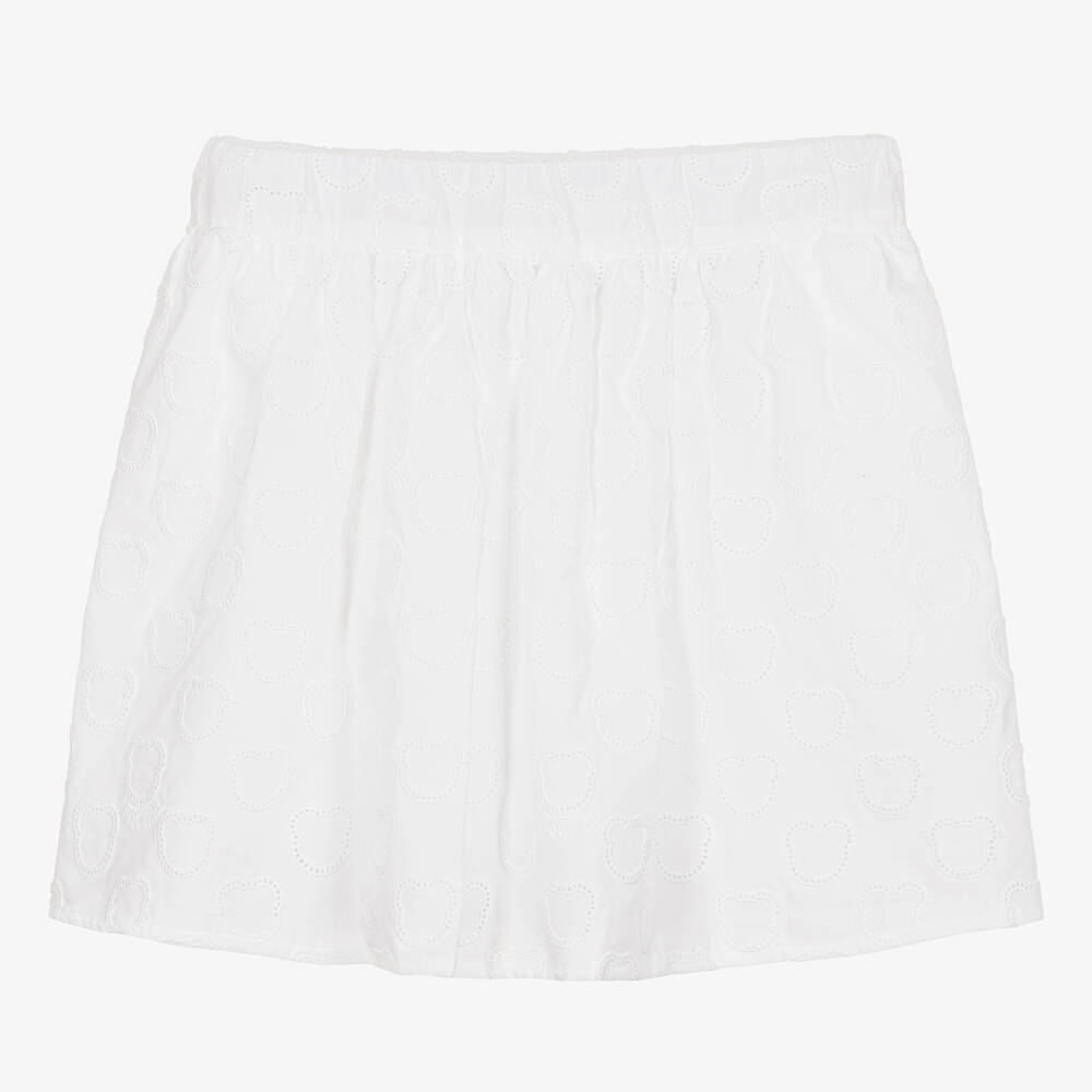 Moschino Kid-Teen - Белая юбка с медвежатами | Childrensalon