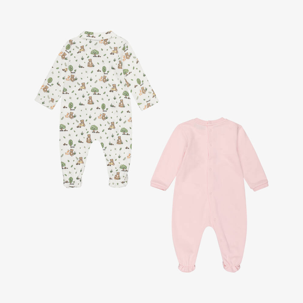 Moschino-Girls Woodland Dream Babygrow Set | Childrensalon Outlet