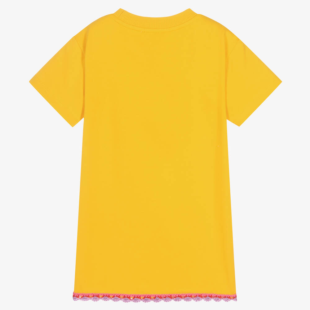 【送料&関税込】Moschino Cotton T-shirt Dress White logo-print cotton dress Moschino - women - MOSCHINO