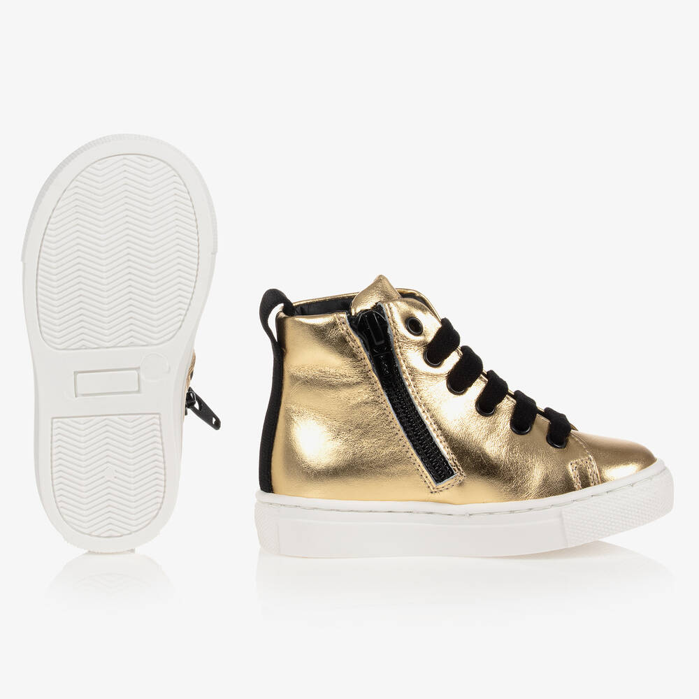 Moschino gold shoes store