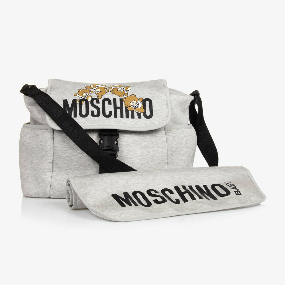 Grey Cotton Changing Bag 40cm