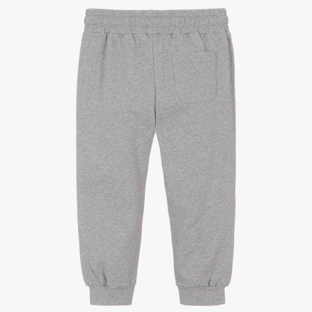 Moschino Kid-Teen-Grey Cotton Jersey Joggers | Childrensalon Outlet