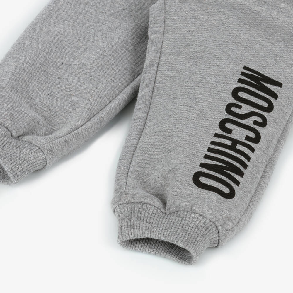 Moschino Baby-Grey Cotton Jersey Joggers | Childrensalon Outlet
