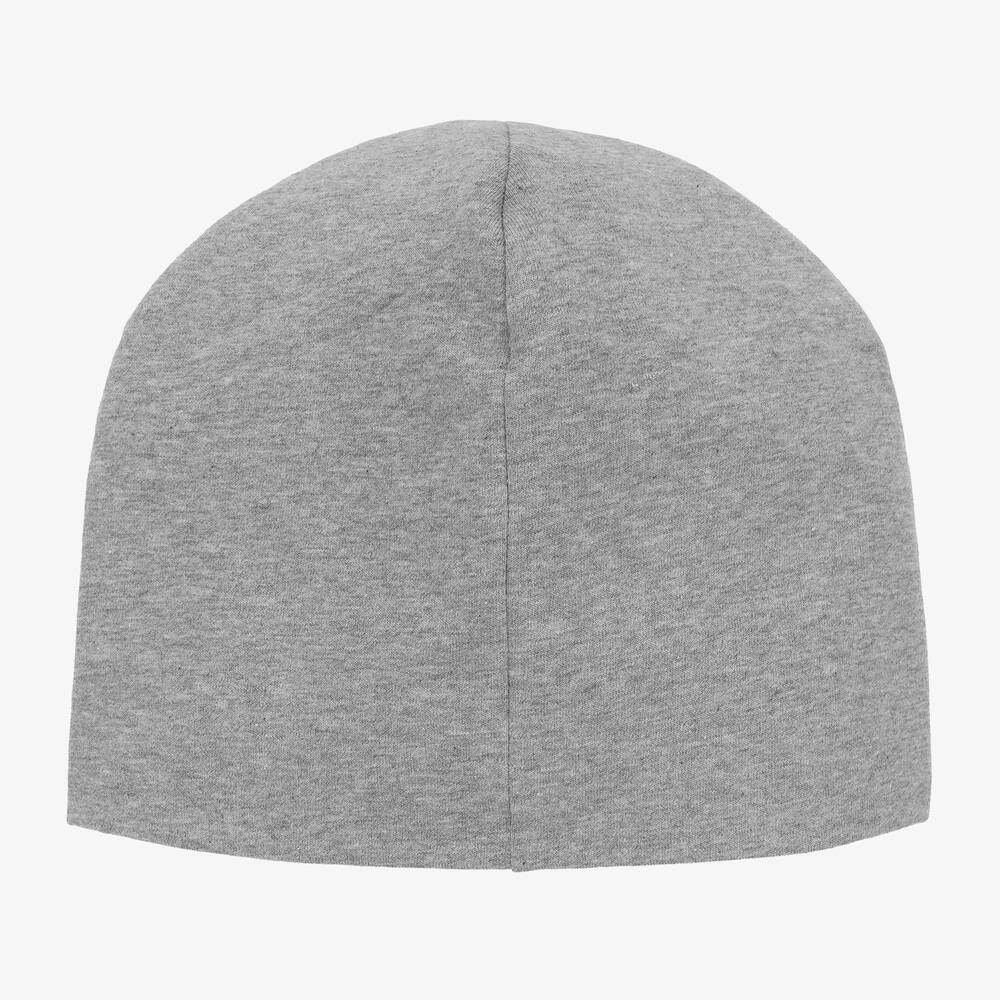 Moschino Kid-Teen-Grey Cotton Logo Hat | Childrensalon Outlet