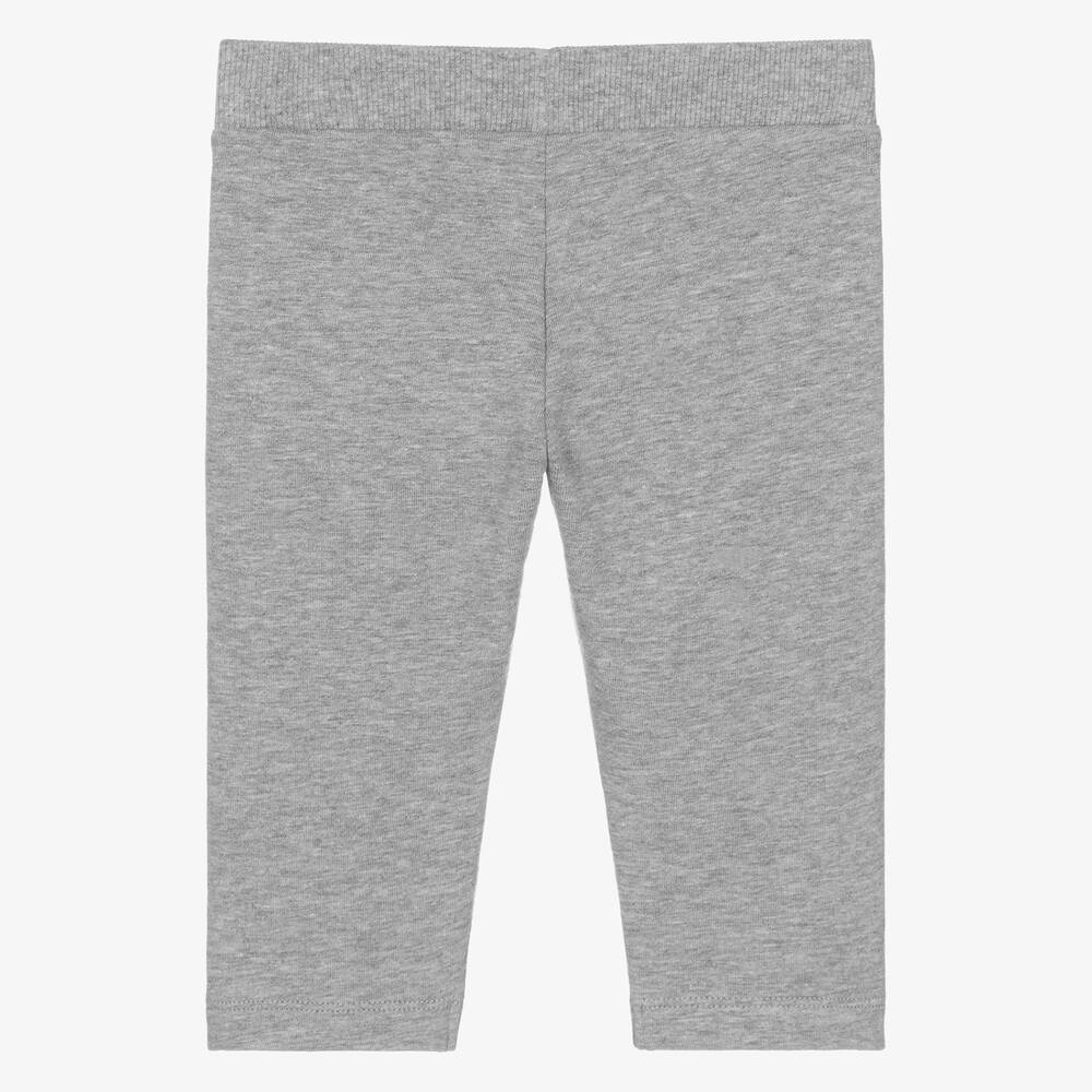 Moschino Baby-Grey Cotton Logo Trousers | Childrensalon Outlet
