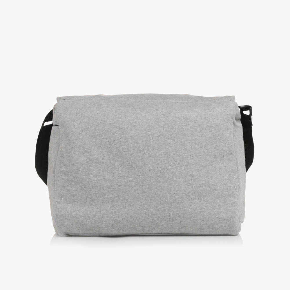 Moschino-Grey Cotton Teddy Bear Changing Bag (40cm) | Childrensalon Outlet