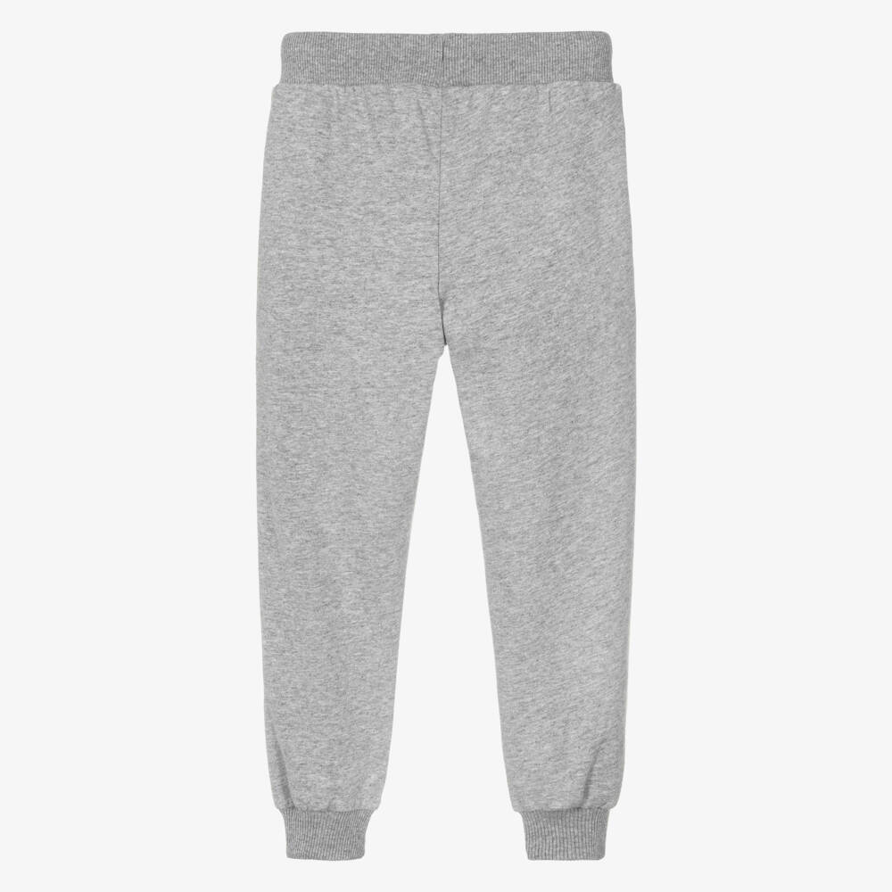 Moschino-Grey Marl Teddy Bear Logo Joggers | Childrensalon Outlet