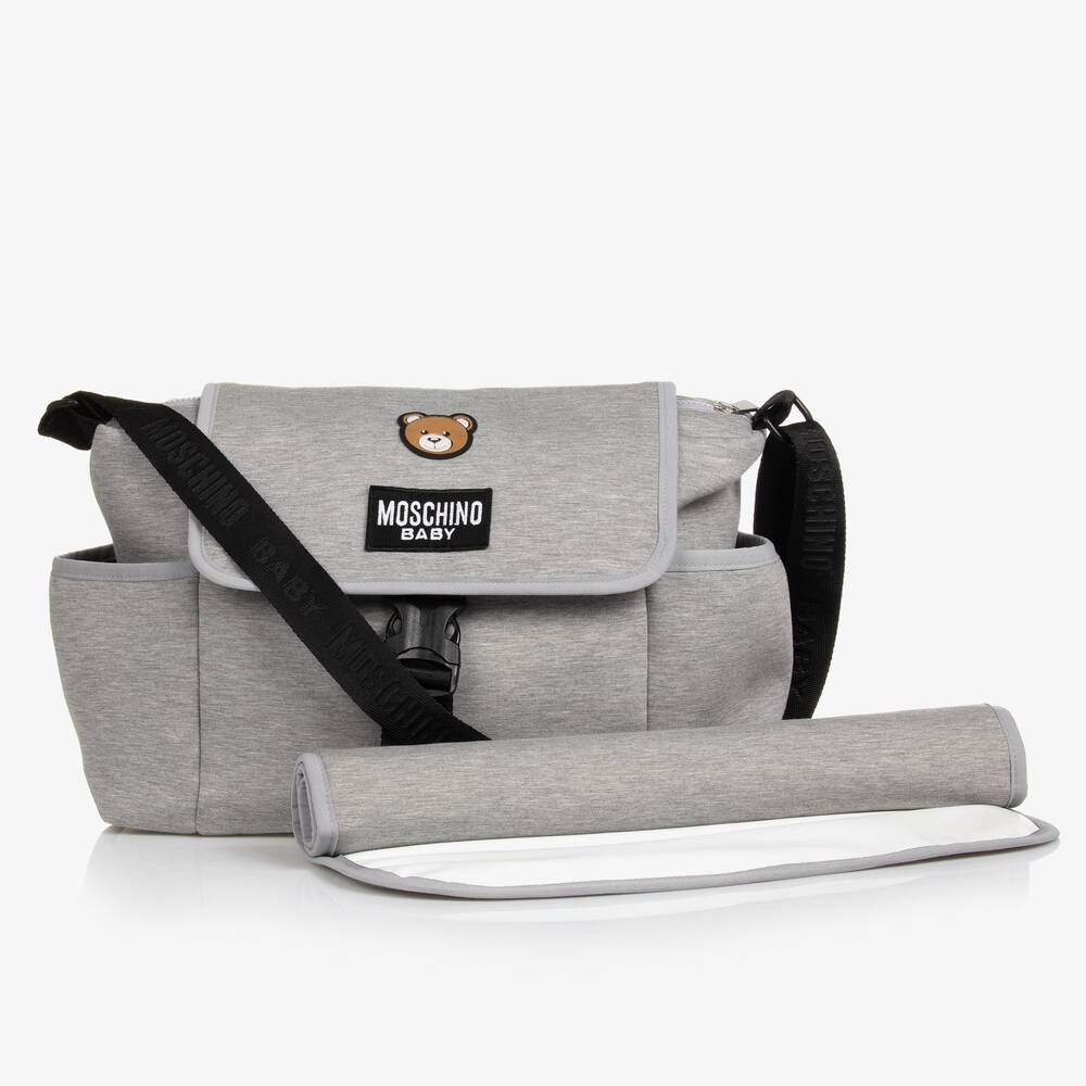 Grey Teddy Bear Changing Bag 40cm