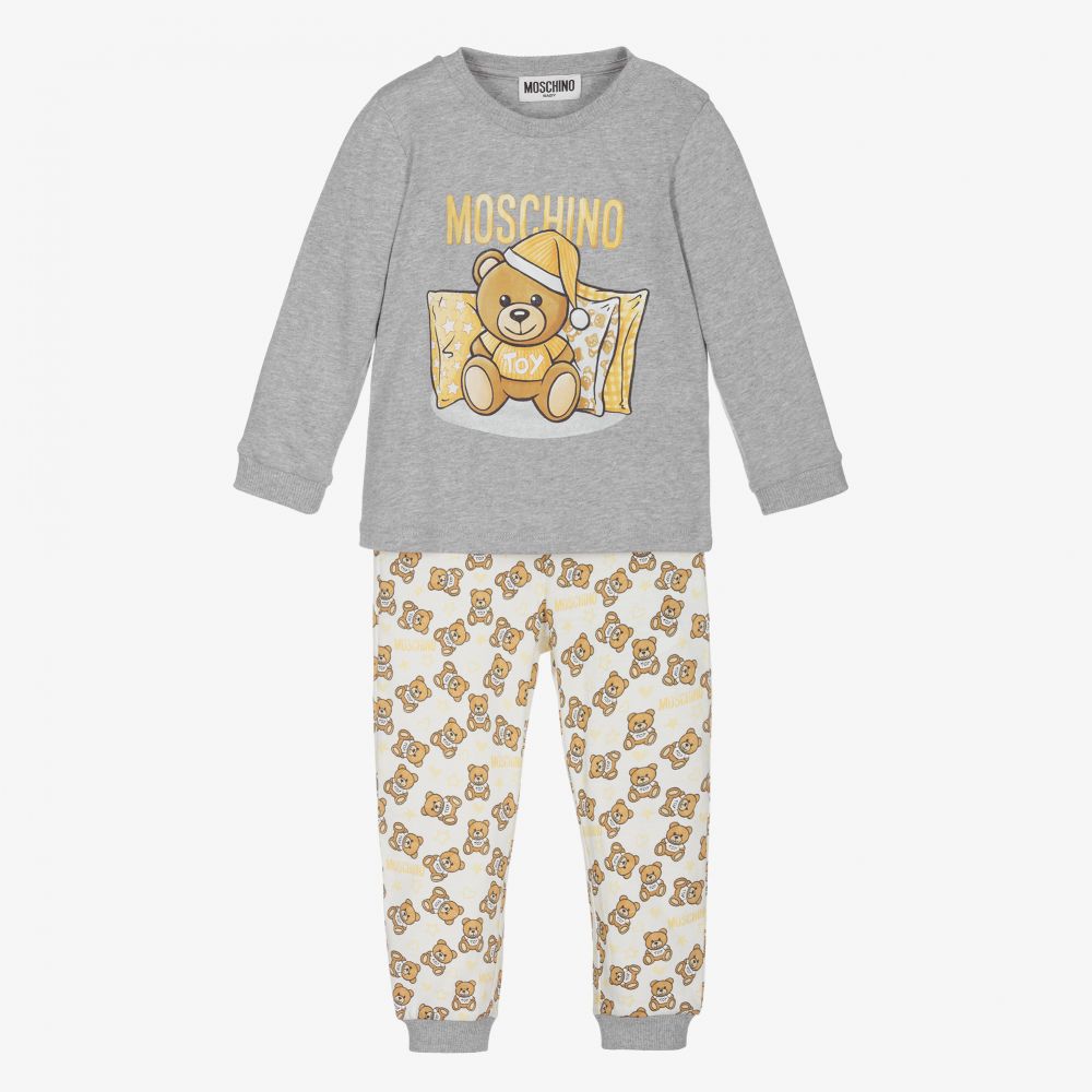 Moschino Baby - Grey Teddy Trouser Set | Childrensalon