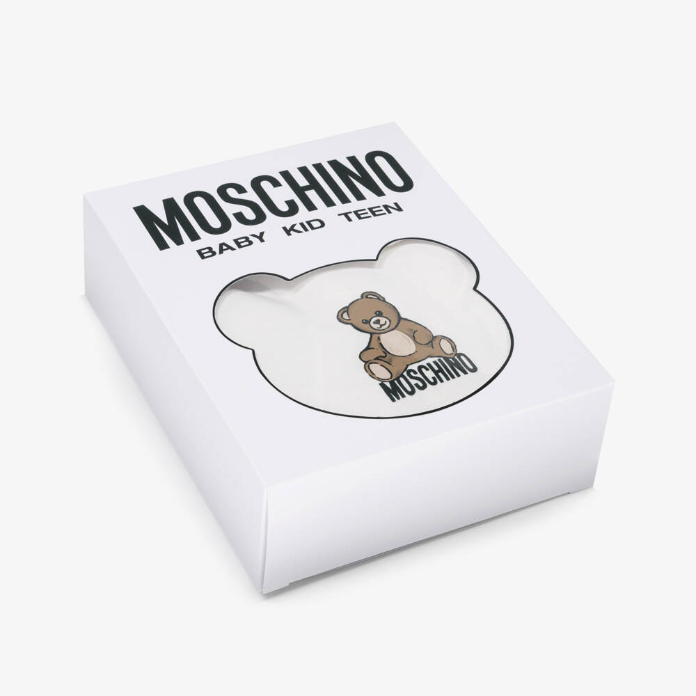 Moschino-Infant Ivory Bear Outfit Trio | Childrensalon Outlet