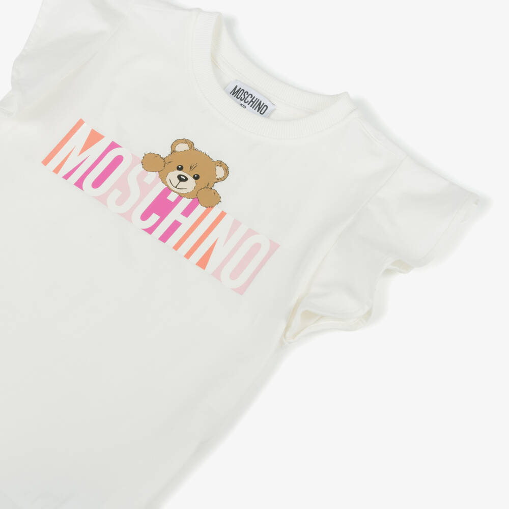 موسكينو-فستان قطن عاجي رائع للبنات | Childrensalon Outlet