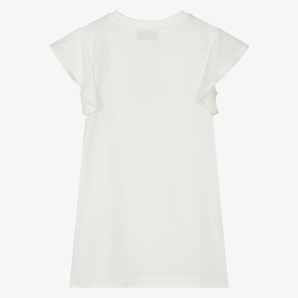 موسكينو-فستان قطن عاجي رائع للبنات | Childrensalon Outlet