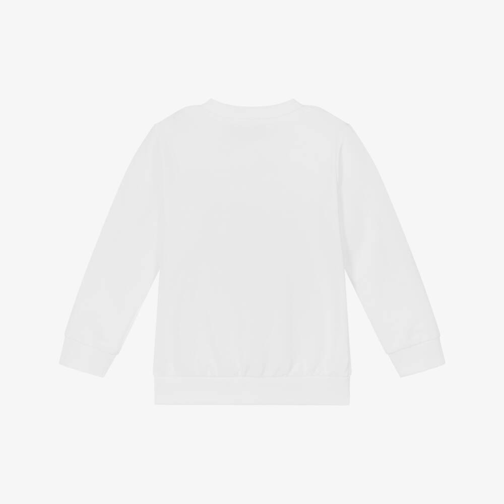 Moschino-Ivory Floral Cotton Girls Top | Childrensalon Outlet