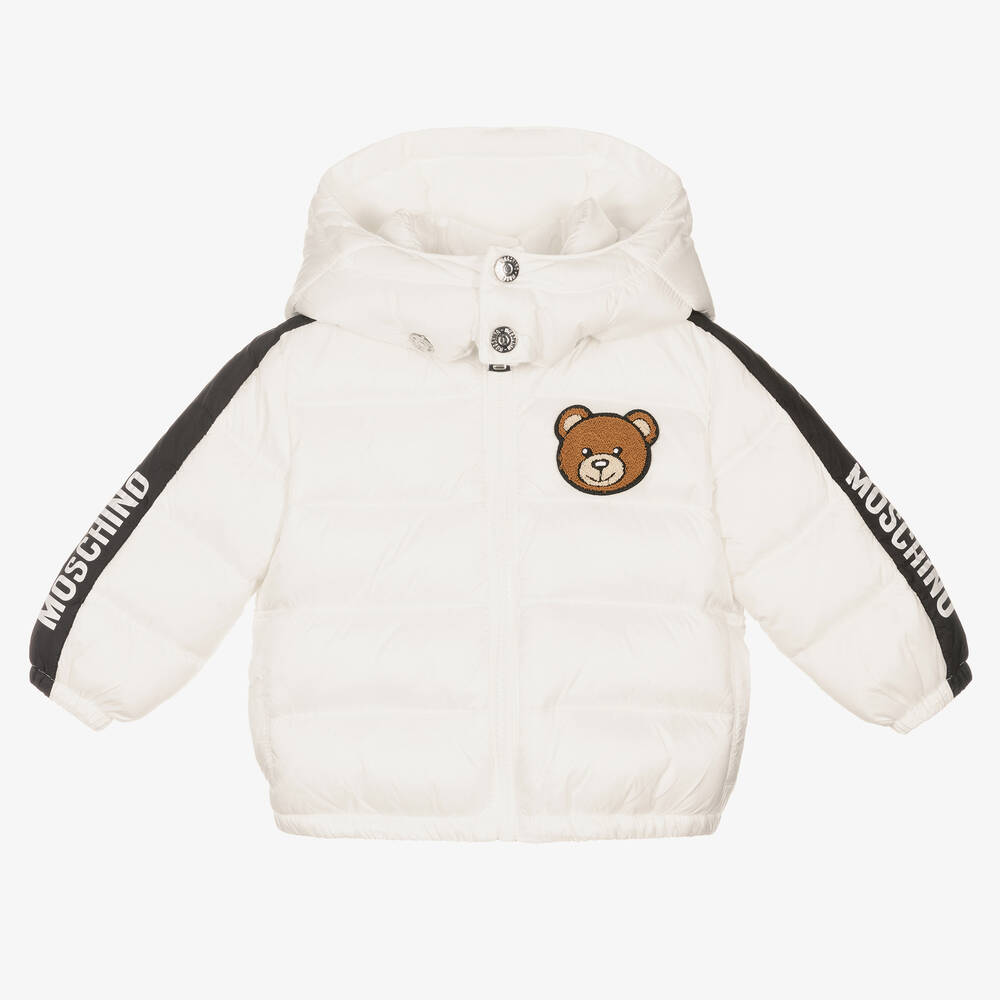 Moschino Baby - Ivory Teddy Bear Logo Jacket | Childrensalon
