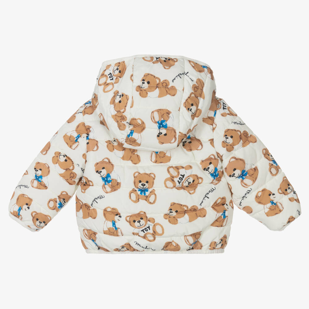 موسكينو Baby-جاكيت بافر لون عاجي للأطفال | Childrensalon Outlet