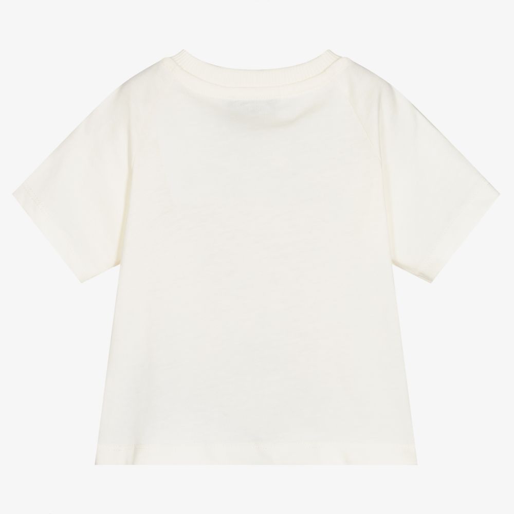 Moschino Малыши-Кремовая футболка с медвежатами | Childrensalon Outlet