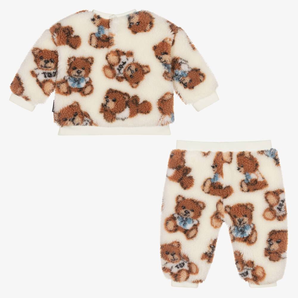 موسكينو Baby-تراكسوت فليس لون عاجي للأطفال | Childrensalon Outlet