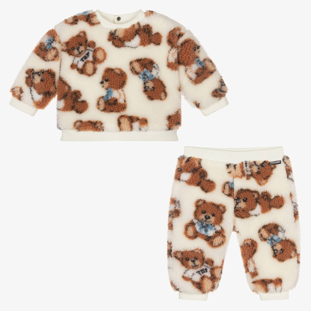 موسكينو Baby-تراكسوت فليس لون عاجي للأطفال | Childrensalon Outlet