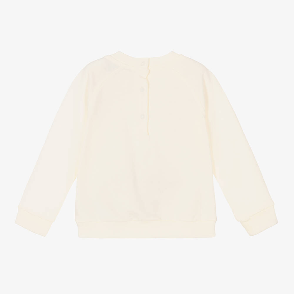 Moschino Baby-Ivory Teddy Logo Sweatshirt | Childrensalon Outlet