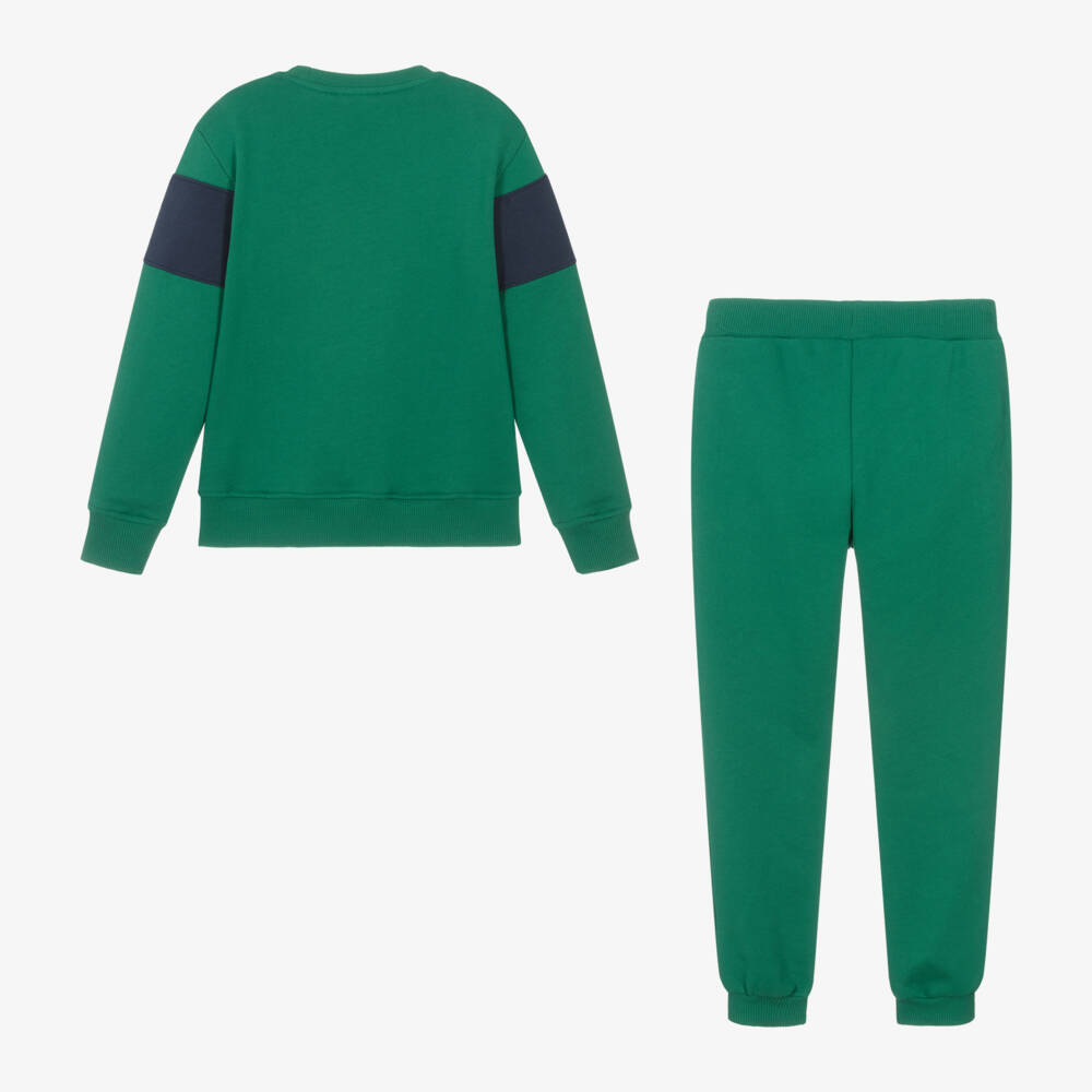 Moschino Kid-Teen-Junior Boys Collegiate Green Set | Childrensalon Outlet