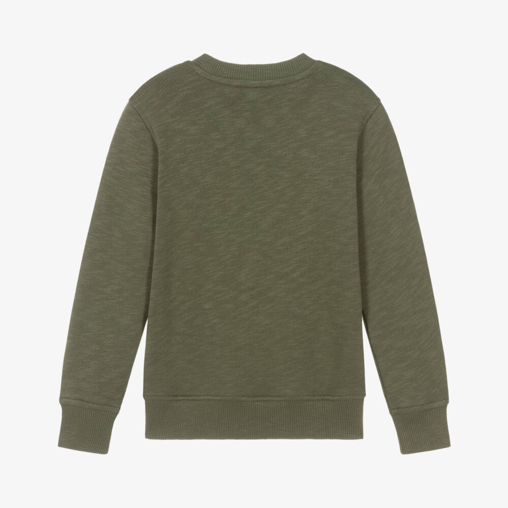 Moschino-Khaki 3 Bear Sweatshirt | Childrensalon Outlet
