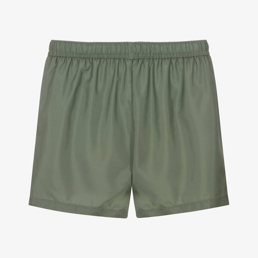 Moschino-Khaki Green Swmi Shorts | Childrensalon Outlet