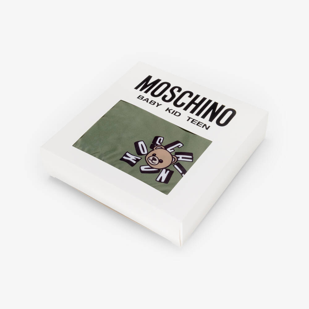 Moschino-Khaki Green Swmi Shorts | Childrensalon Outlet