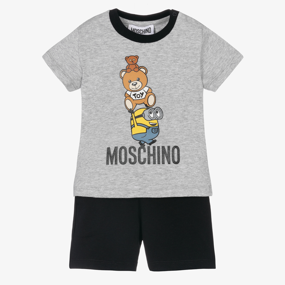 Moschino Baby - Футболка с миньонами и шорты | Childrensalon