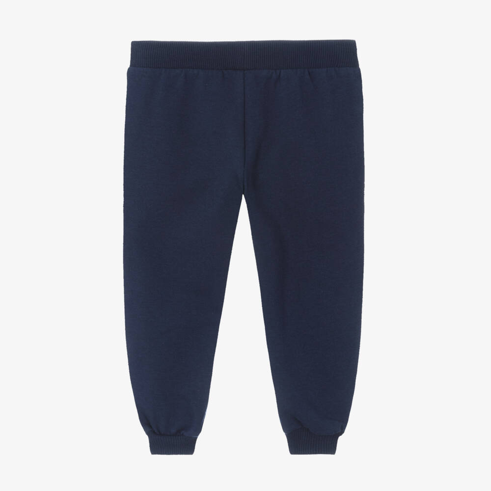 Moschino Baby-Navy Blue Cotton Jersey Joggers | Childrensalon Outlet