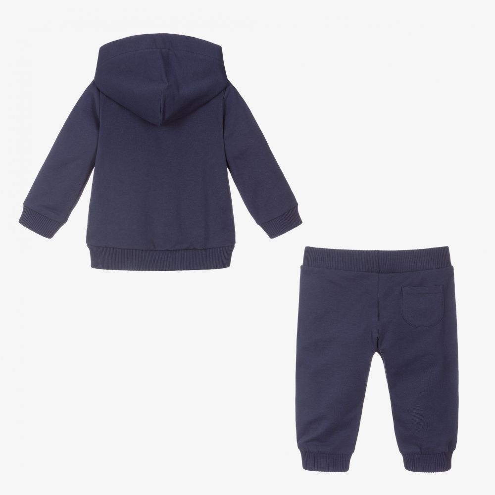 Moschino Baby Navy Blue Logo Tracksuit Childrensalon Outlet