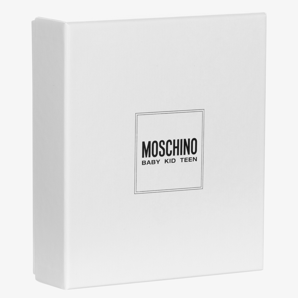 موسكينو Baby-طقم هدية بيبي غرو وقبعة قطن جيرسي لون زهري للمولودات | Childrensalon Outlet