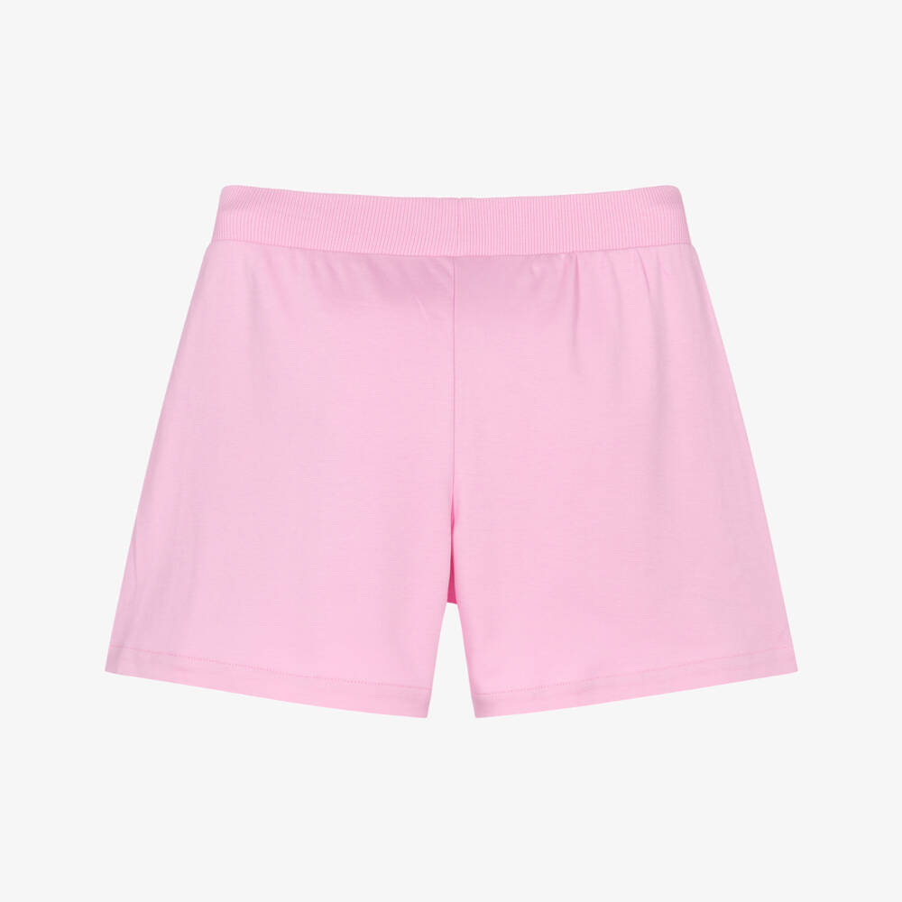 Moschino-Розовые шорты с медвежонком логотипом для девочек | Childrensalon Outlet