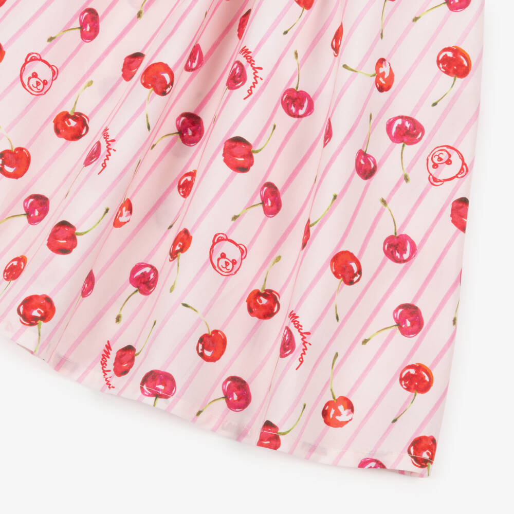 Moschino-Pink Cherries Skirt | Childrensalon Outlet