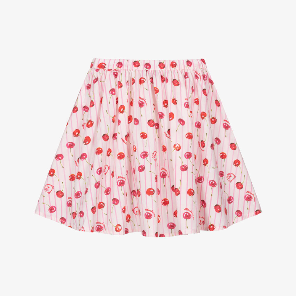 Moschino-Pink Cherries Skirt | Childrensalon Outlet