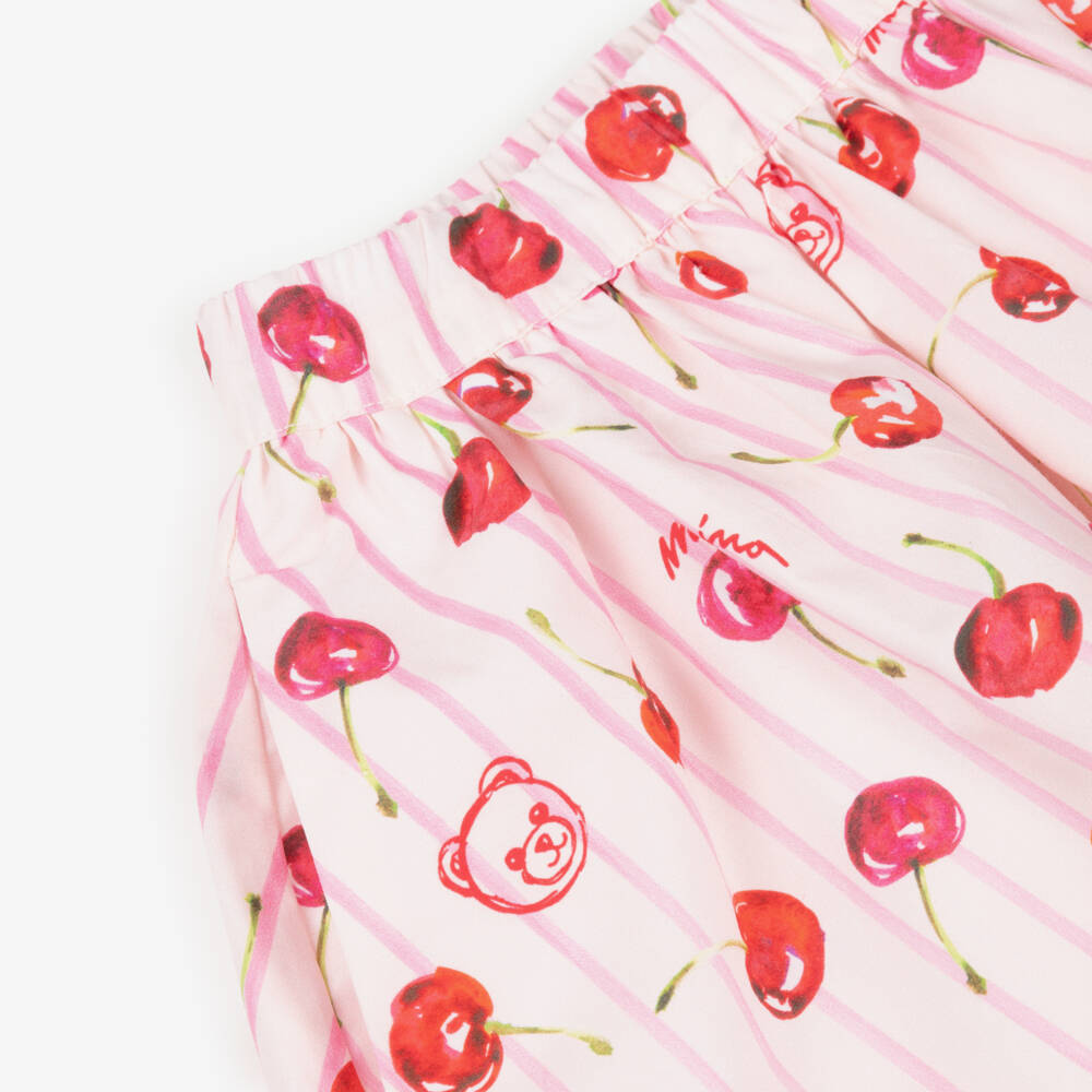 Moschino-Pink Cherries Skirt | Childrensalon Outlet