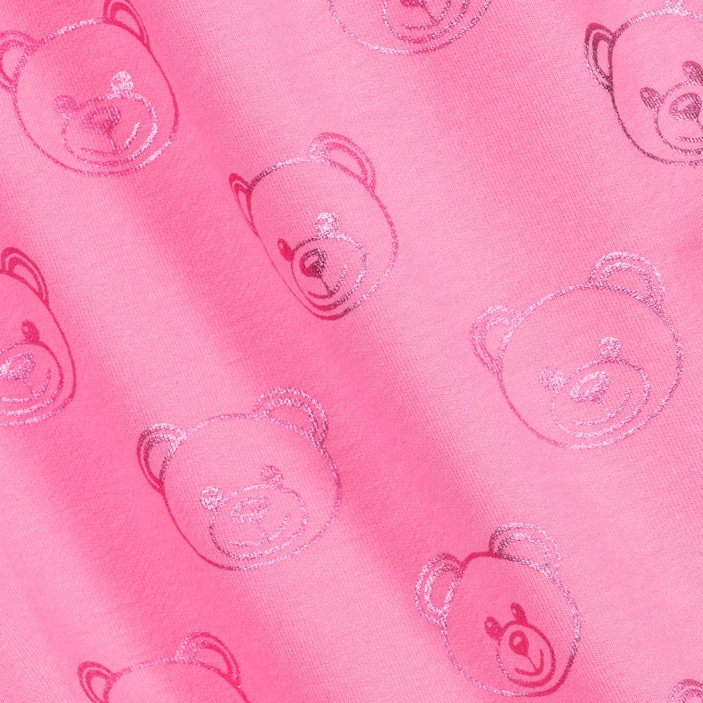 Moschino Kid-Teen-Pink Cotton Jersey Shorts  | Childrensalon Outlet