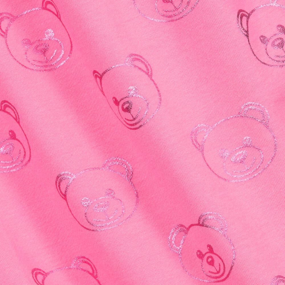 Moschino Kid-Teen-Pink Cotton Jersey Shorts | Childrensalon Outlet