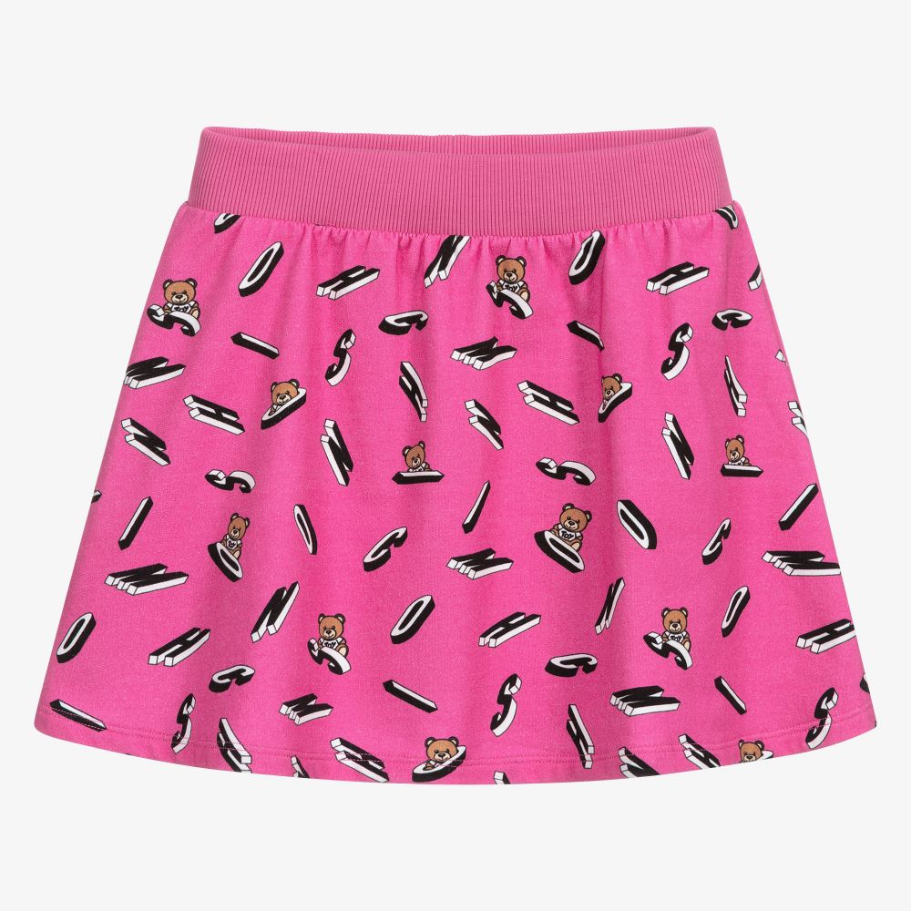 Moschino Kid-Teen - Pink Cotton Jersey Skirt | Childrensalon