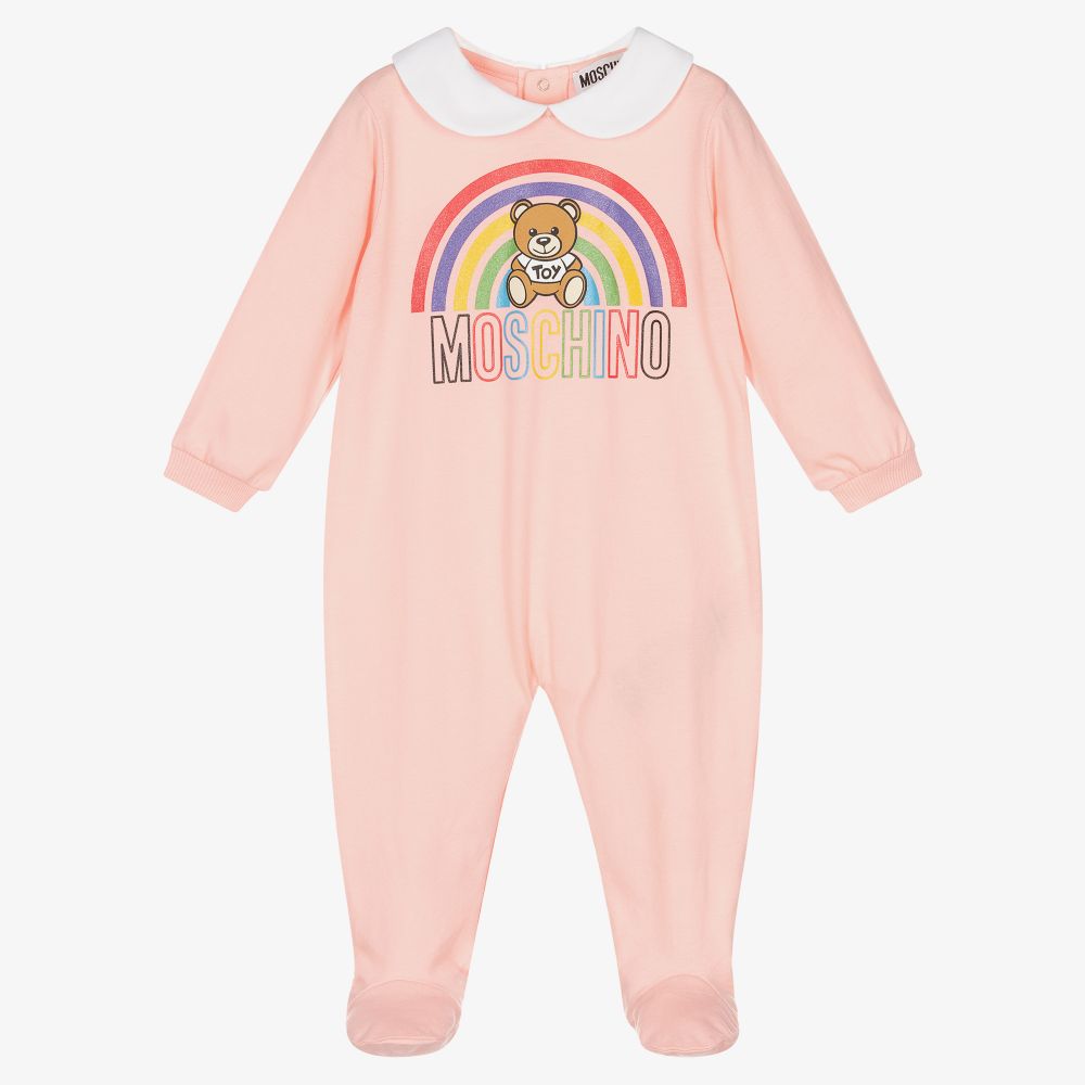 Moschino baby grow sale sale