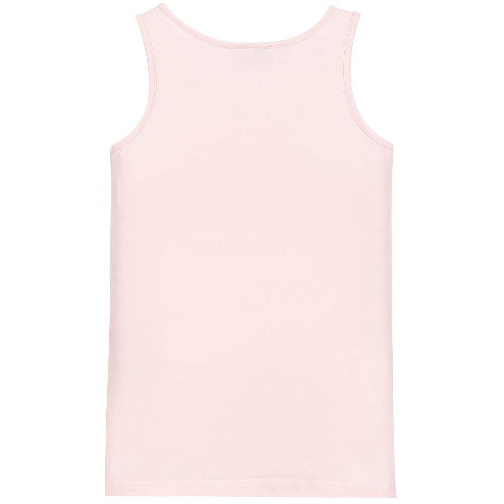 Moschino Кид-Тин-Pink Cotton Logo Top | Childrensalon Outlet