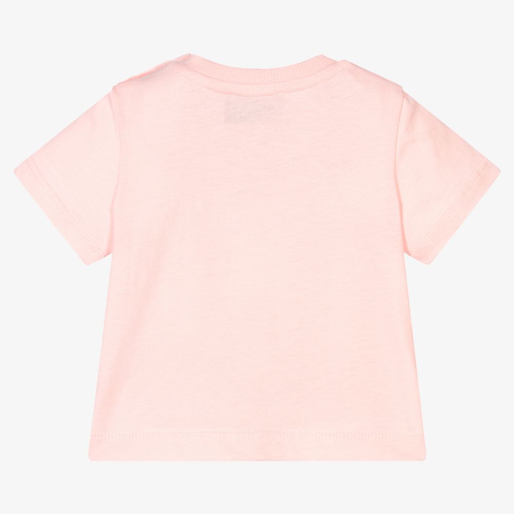 Moschino Малыши-Розовая футболка для малышей | Childrensalon Outlet