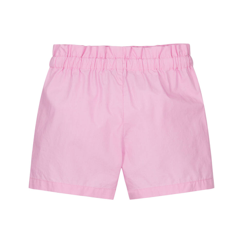Moschino-Розовые шорты из поплина с логотипом в виде сердца | Childrensalon Outlet