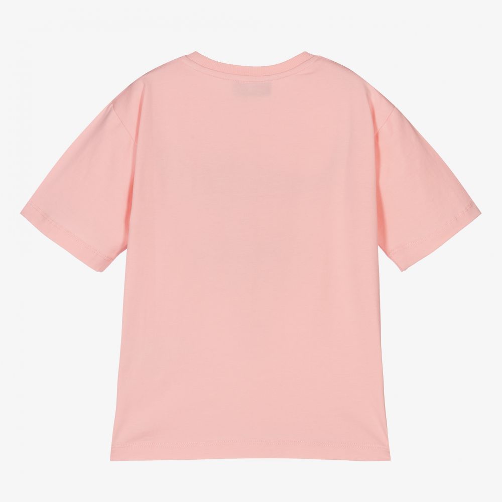 Moschino Kid-Teen - Pink Strawberry Maxi T-Shirt