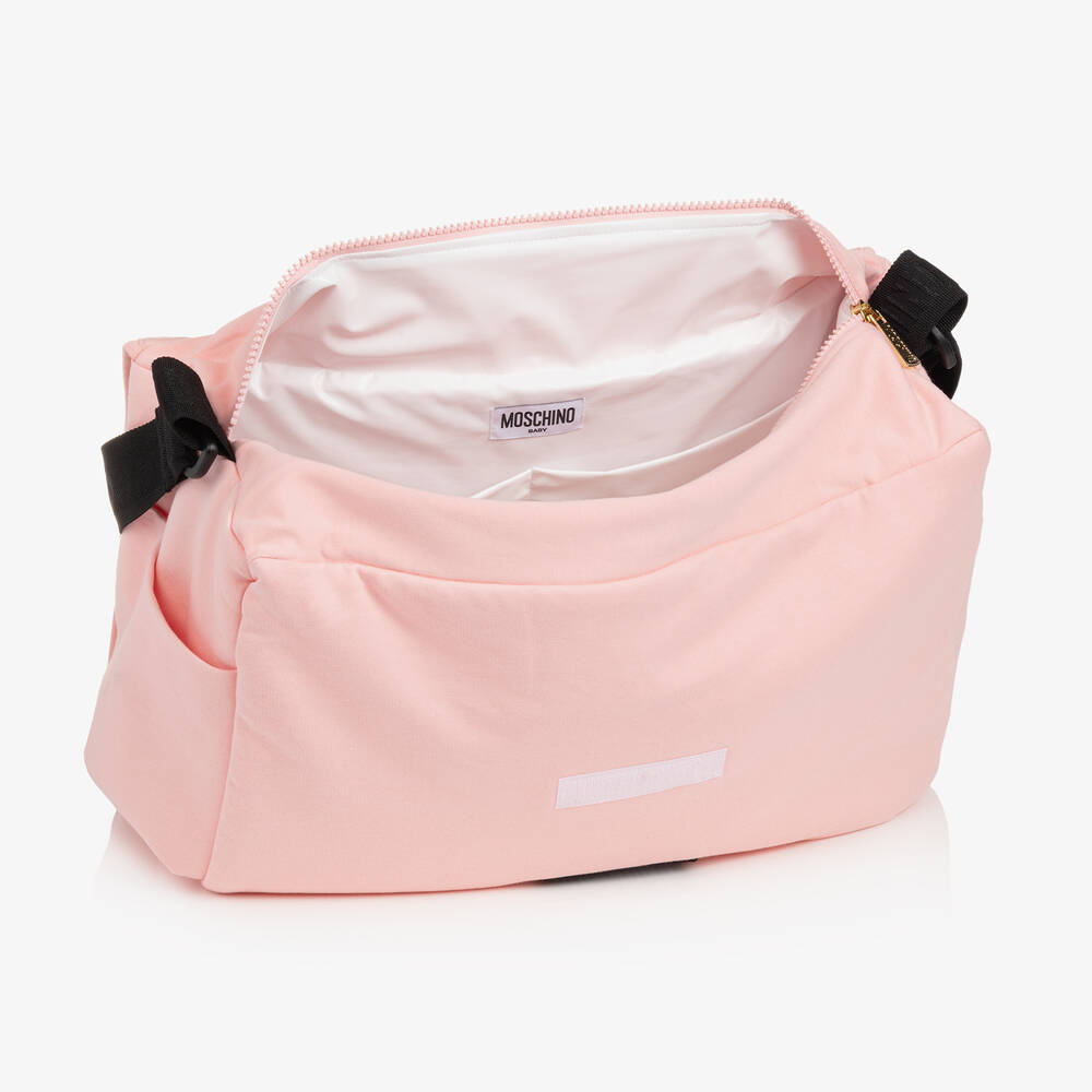 Moschino Baby-Pink Teddy Bear Changing Bag (60cm) | Childrensalon Outlet