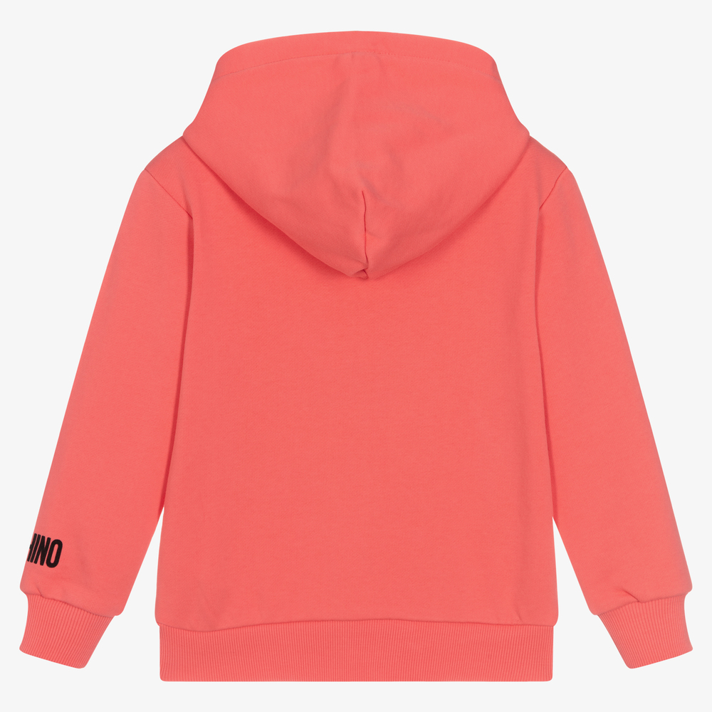 Moschino Kid-Teen-Pink Teddy Bear Zip-Up Top | Childrensalon Outlet