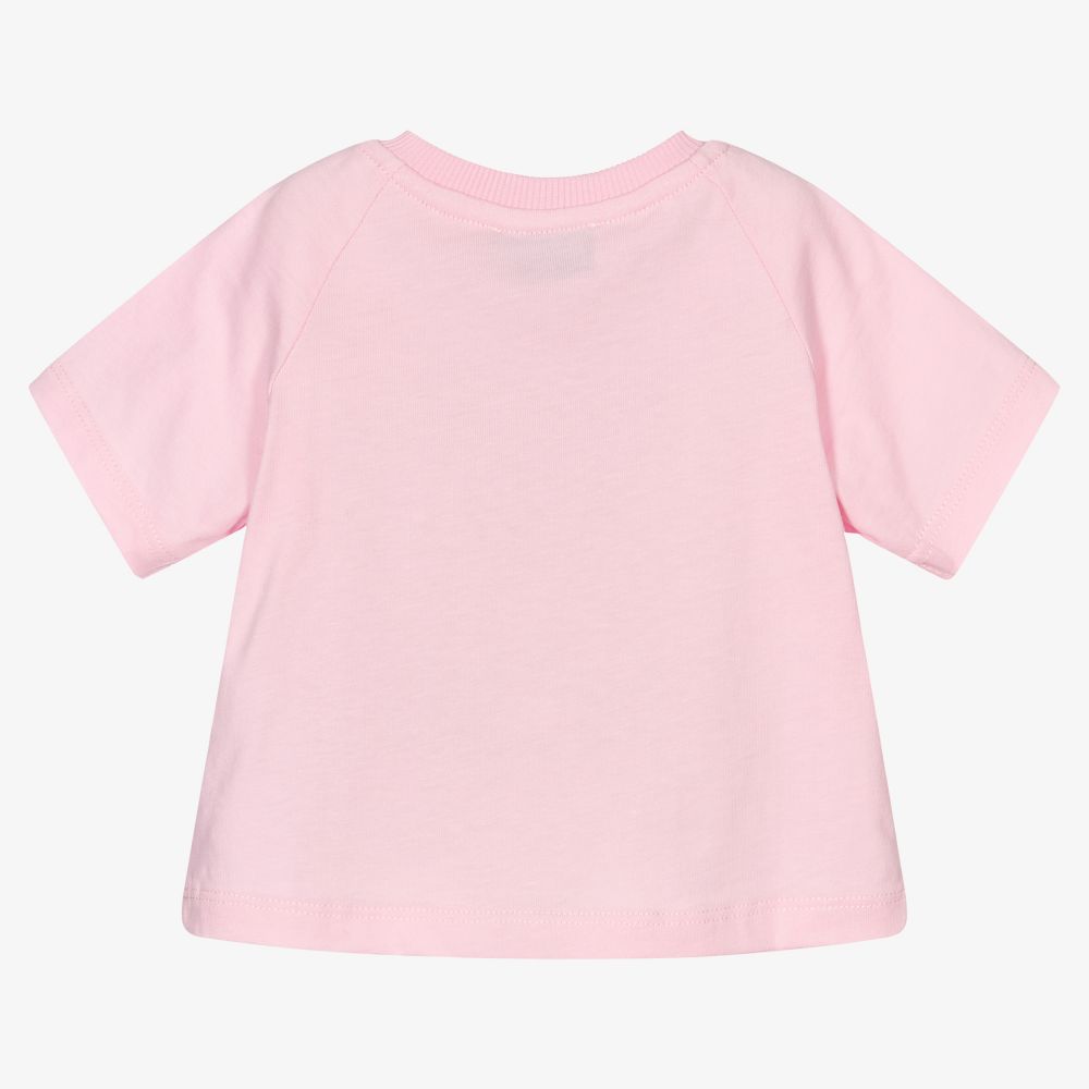 Moschino Baby - Pink Teddy Bears T-Shirt | Childrensalon Outlet