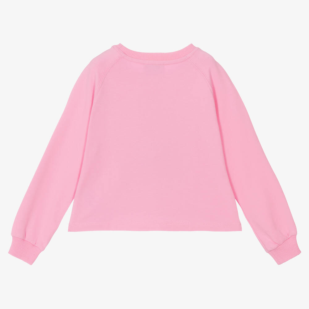 Moschino Кид-Тин-Розовый свитшот с медвежонком | Childrensalon Outlet