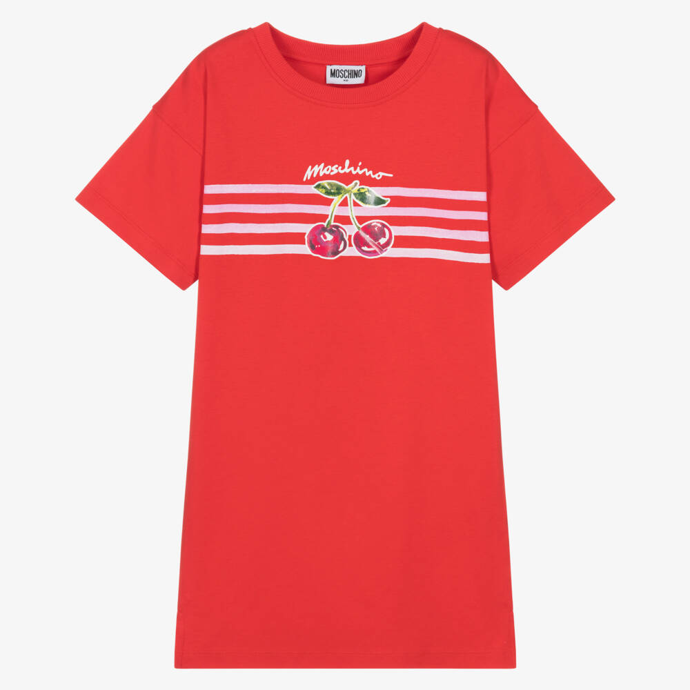Moschino-Red Cherries Dress | Childrensalon Outlet
