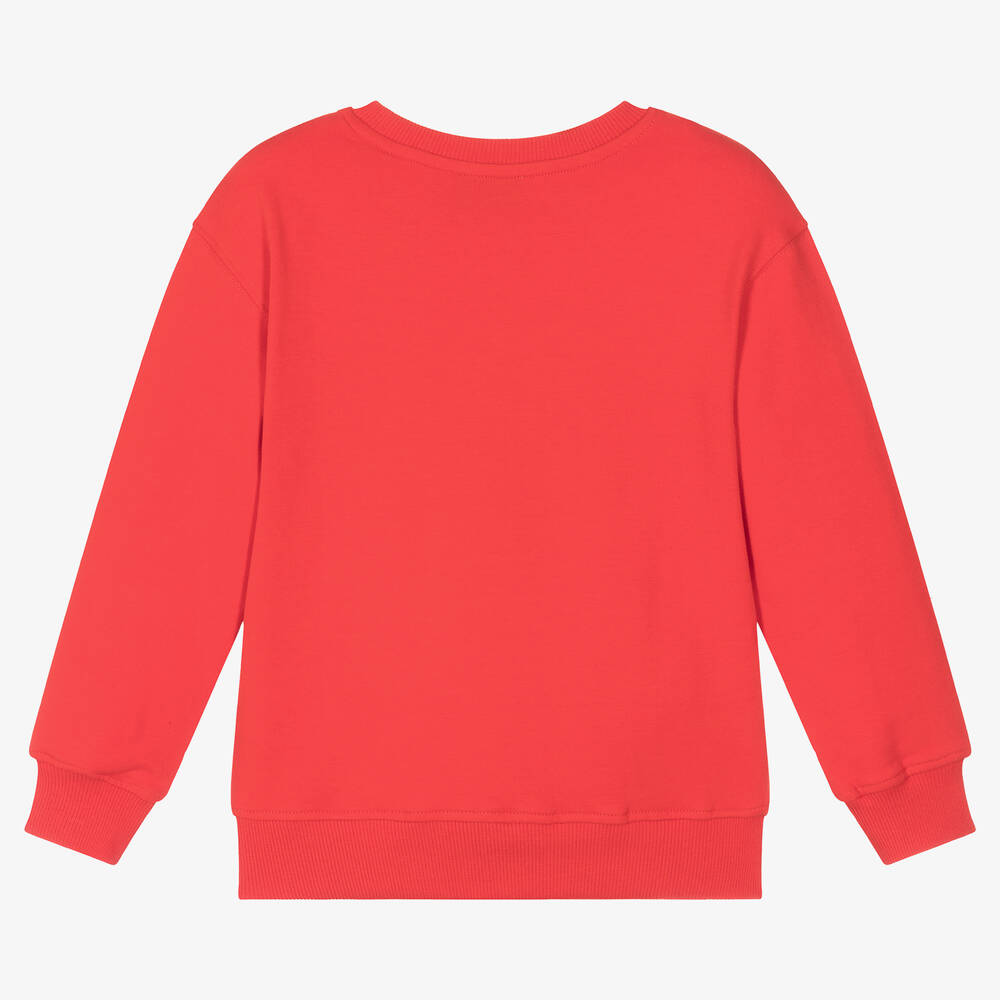 Plain red sweatshirt top