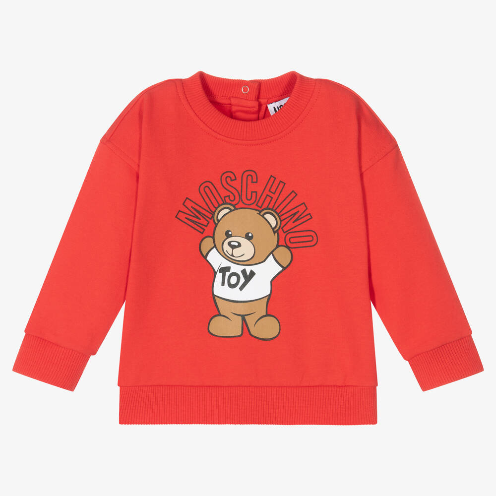 Moschino Baby - Красный хлопковый свитшот | Childrensalon